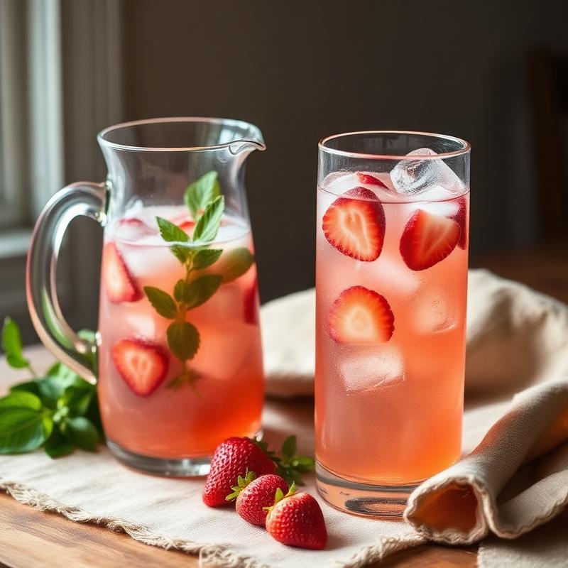 Strawberry Basil Agua Fresca — A pitcher drink for the porch — barely sweet, deeply fresh, a drinks · pitcher recipe from Pamela Herrera's Sunshine Kitchen