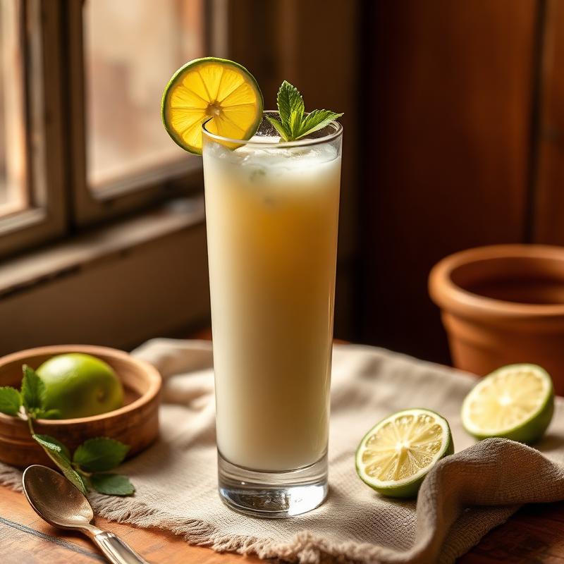 Brazilian Lemonade — Whole limes and sweetened condensed milk, blitzed into something creamy and impossibly refreshing, a drinks · blender recipe from Pamela Herrera's Sunshine Kitchen