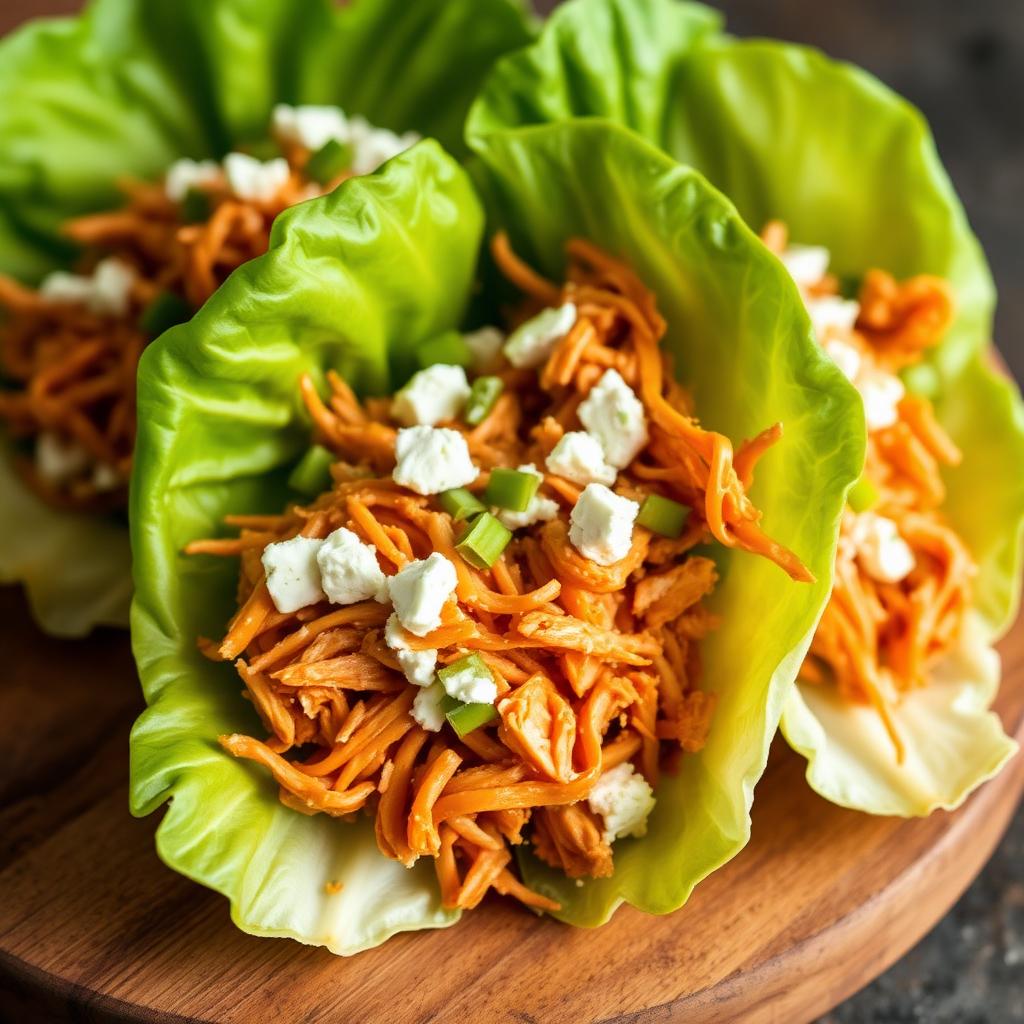 Buffalo Chicken Lettuce Wraps