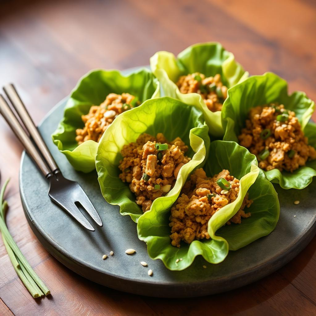 Asian Chicken Lettuce Wraps