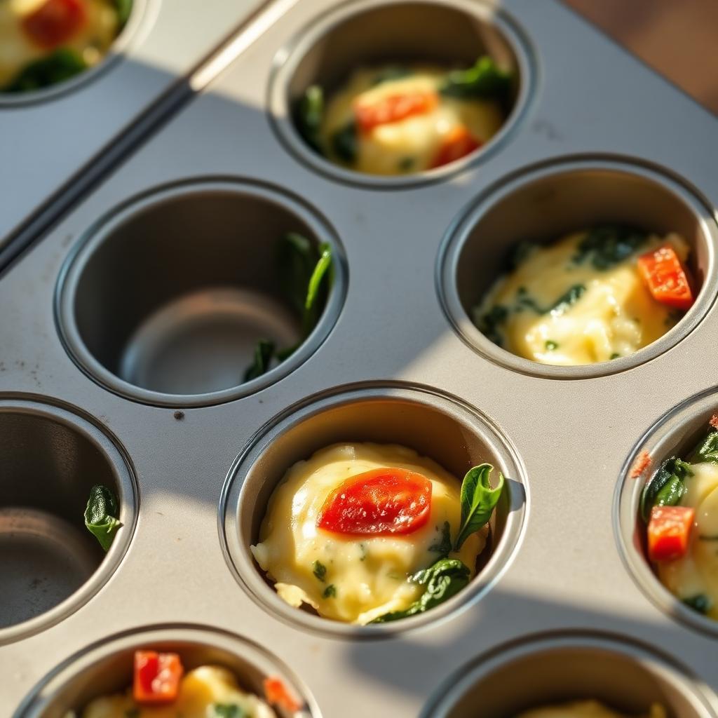 Spinach & Tomato Egg Muffins