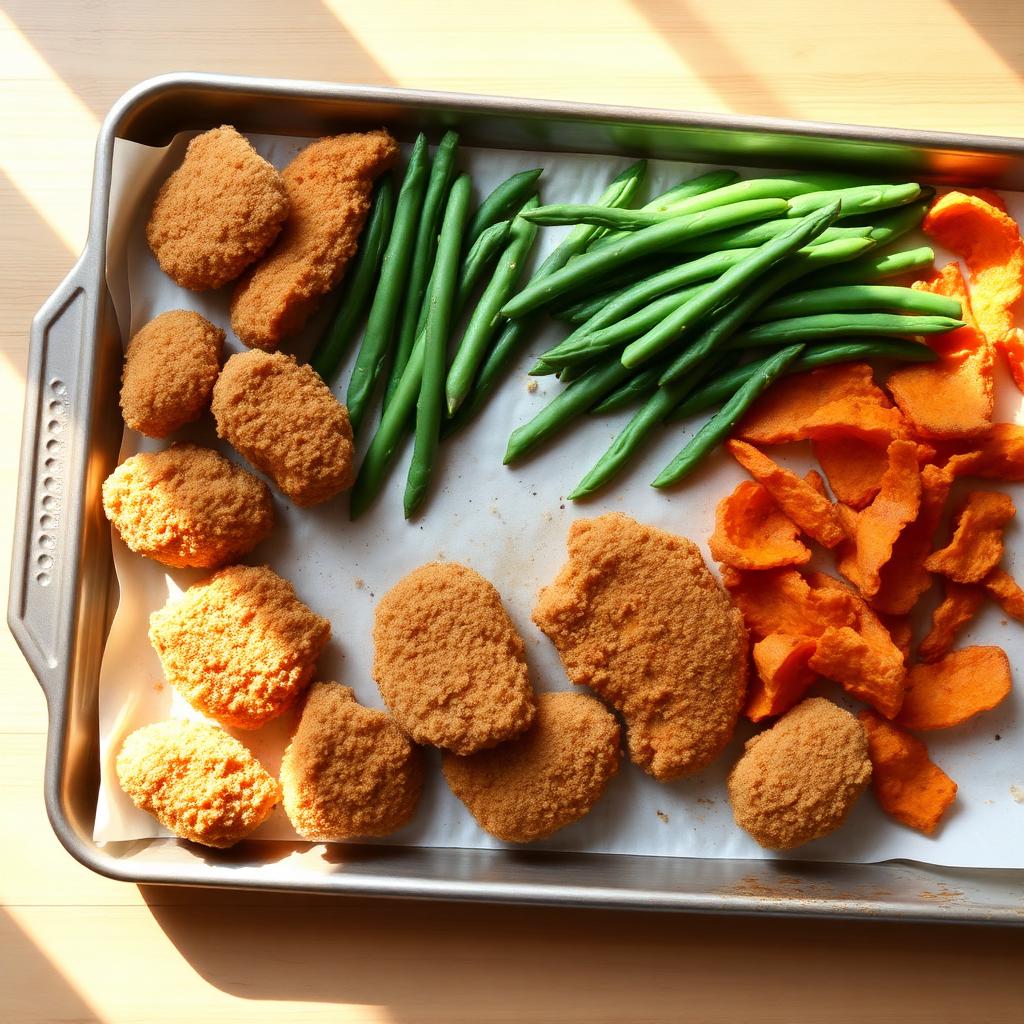 Baked Chicken Nugget Sheet Pan