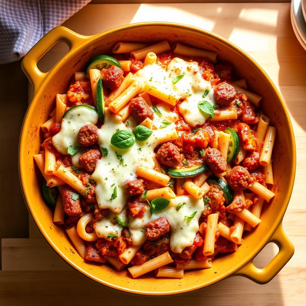 Sausage & Veggie Pasta Bake