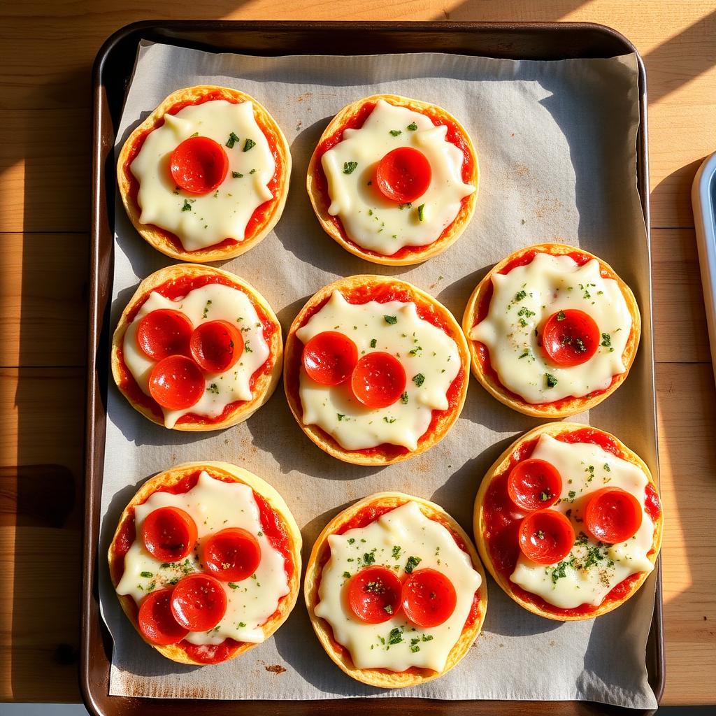 Cheesy Pizza Bagels