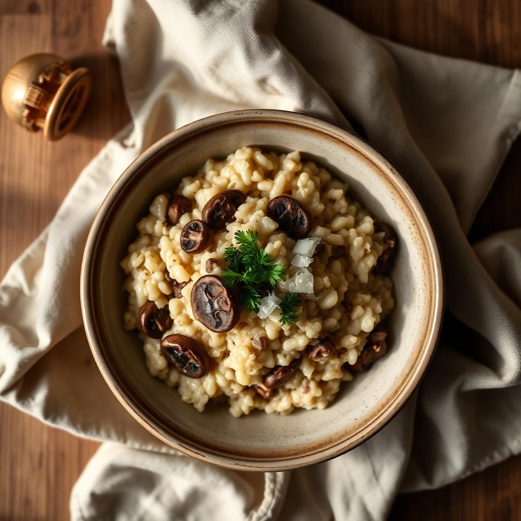 Mushroom Parmesan Risotto