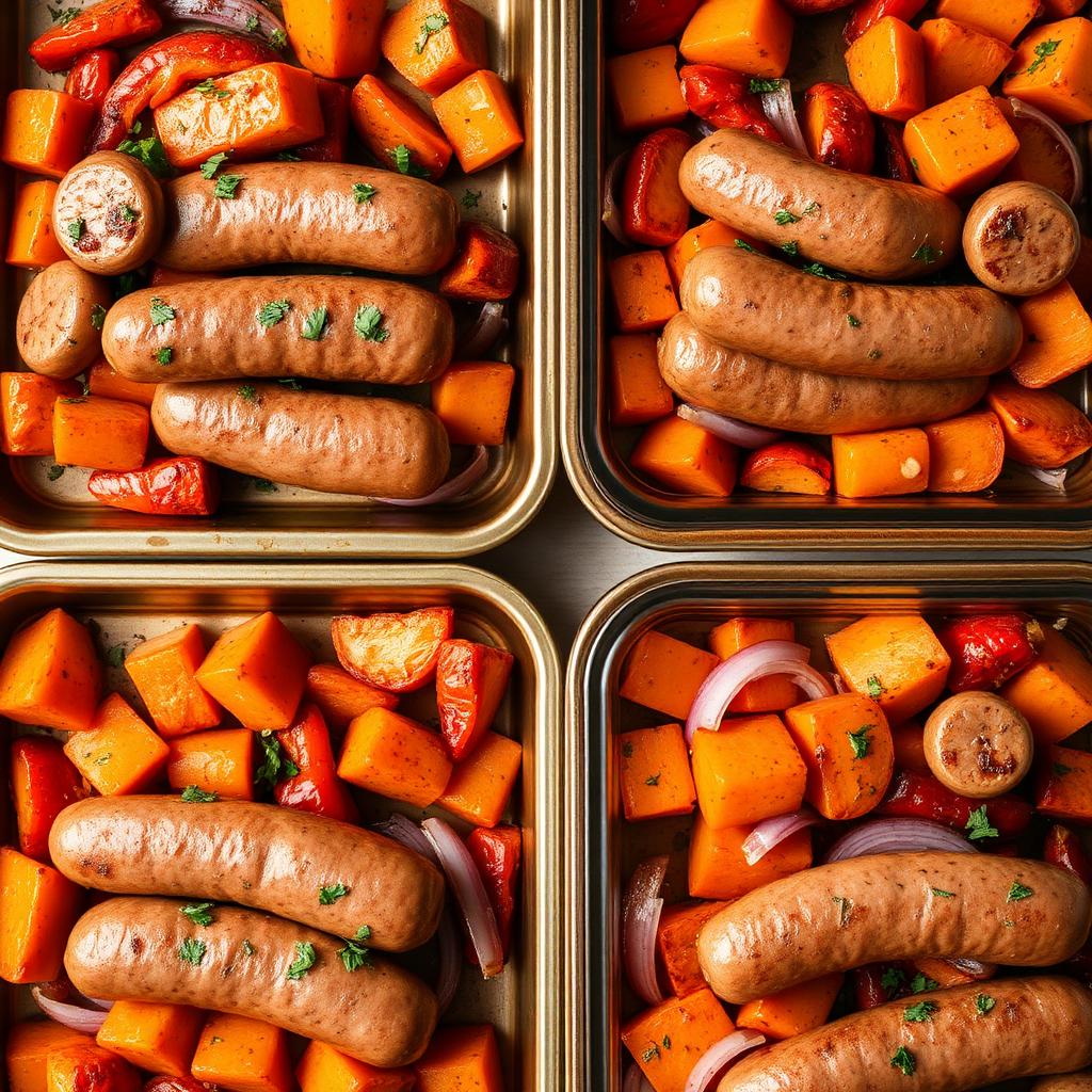 Sheet Pan Sausage & Sweet Potato Prep